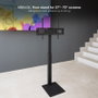 TooQ Soporte FS2285M-B de Suelo para TV 37-70" hasta 40 kg con Inclinación ±35° y Gestor Cables - Negro